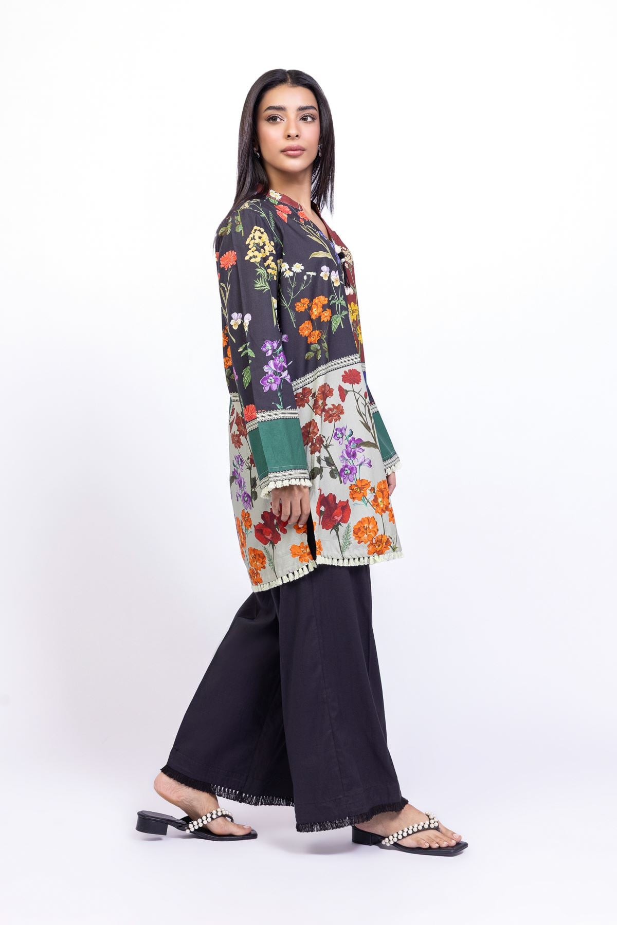 Lush 2PC Printed Poly Lawn Suit
