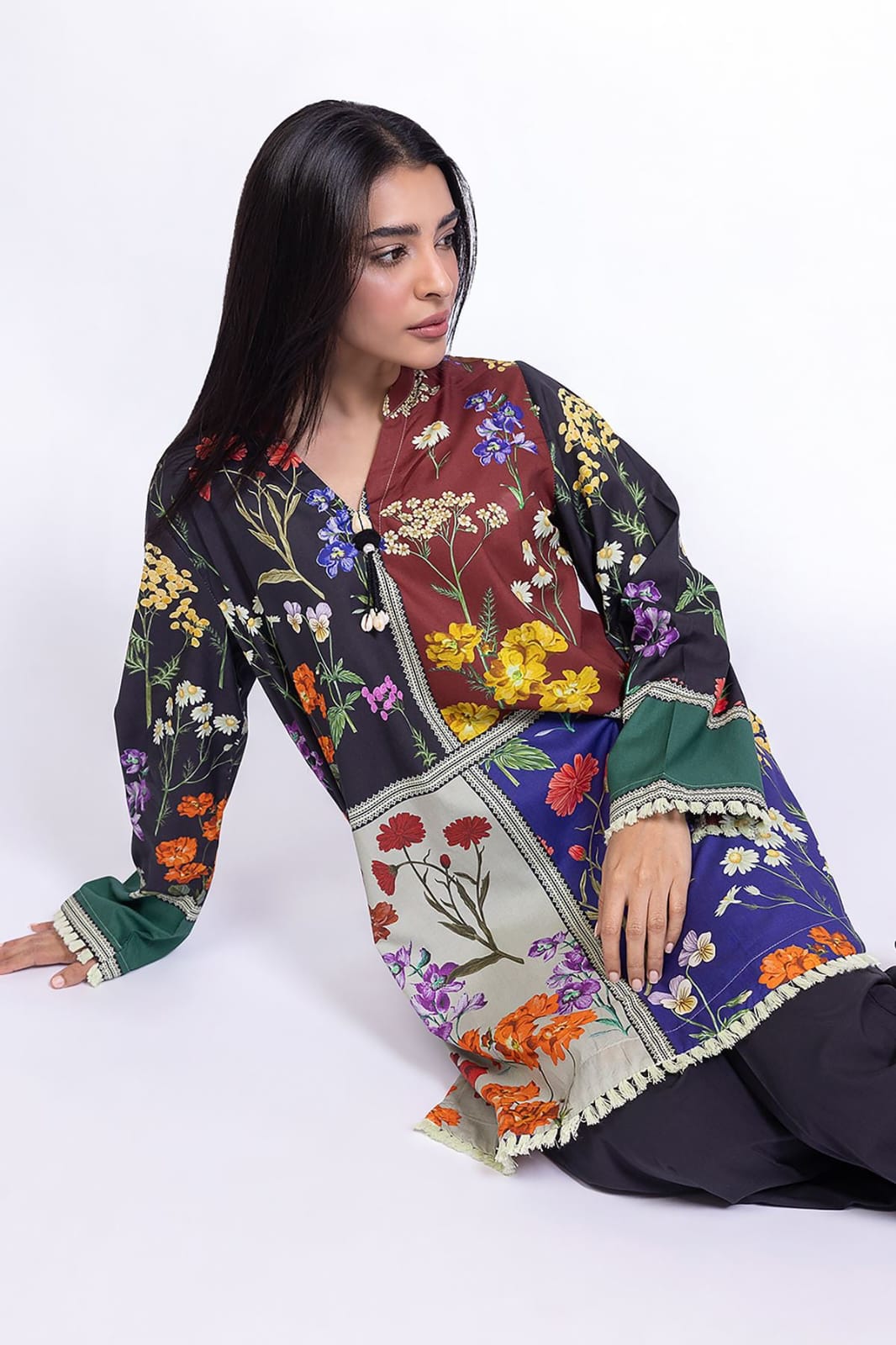 Lush 2PC Printed Poly Lawn Suit