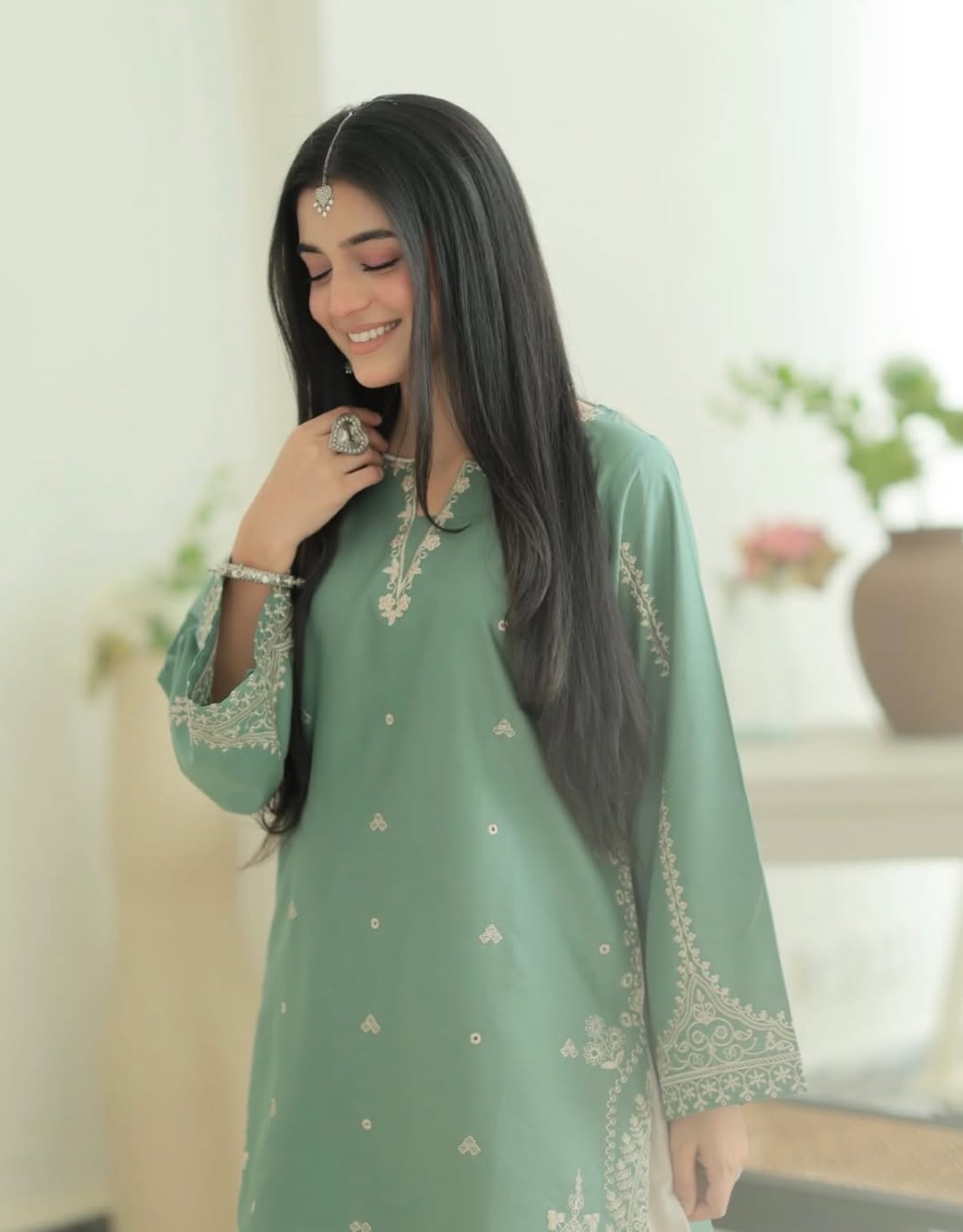 Mint Grace 2PC – Lawn Cotton Suit