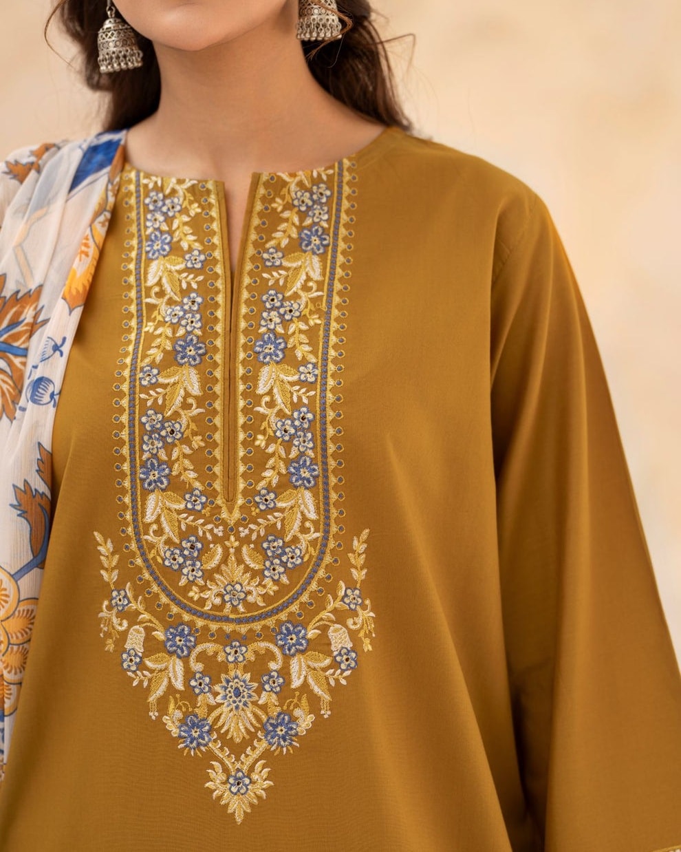 Zareen Mustard 3PC