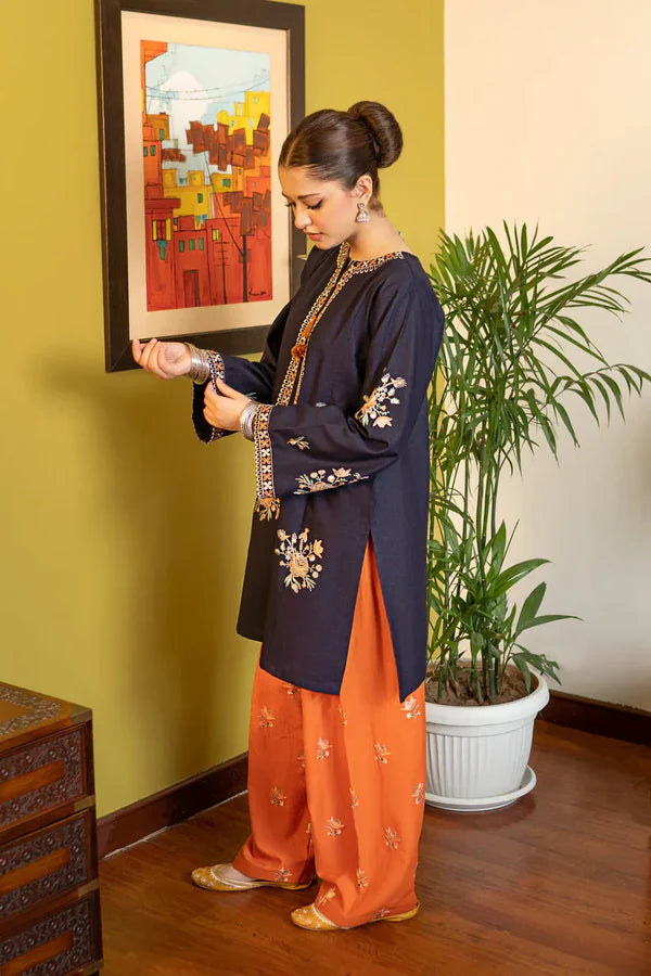 Zarqash 2PC – Premium Embroidered Cotton Suit for Women