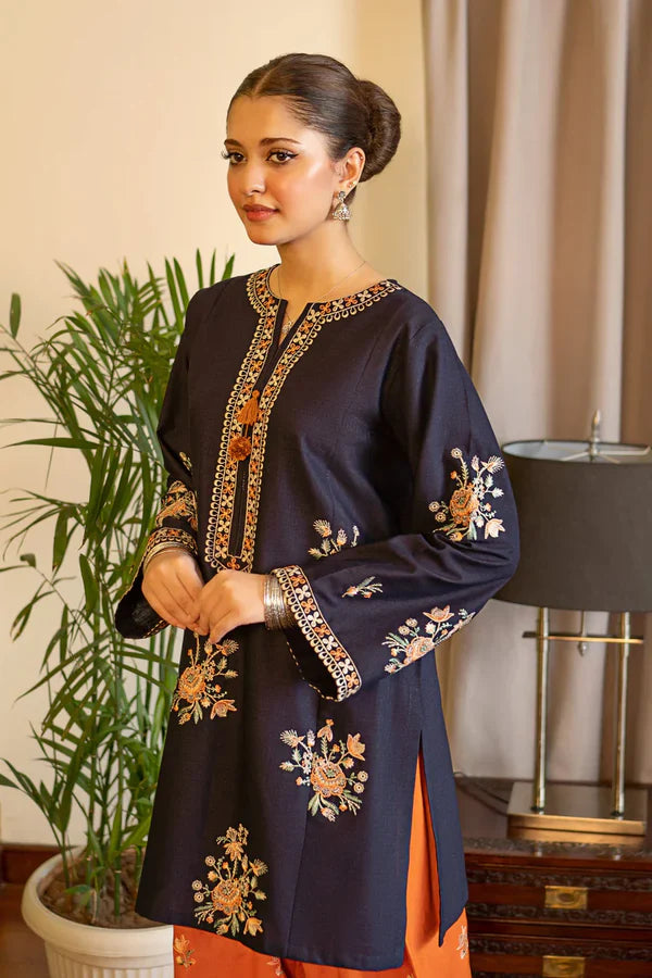 Zarqash 2PC – Premium Embroidered Cotton Suit for Women