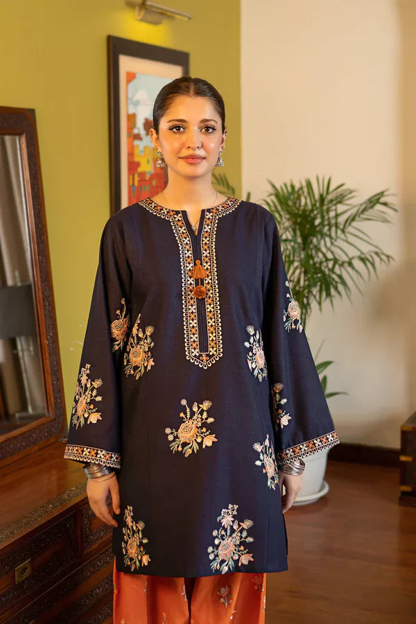 Zarqash 2PC – Premium Embroidered Cotton Suit for Women