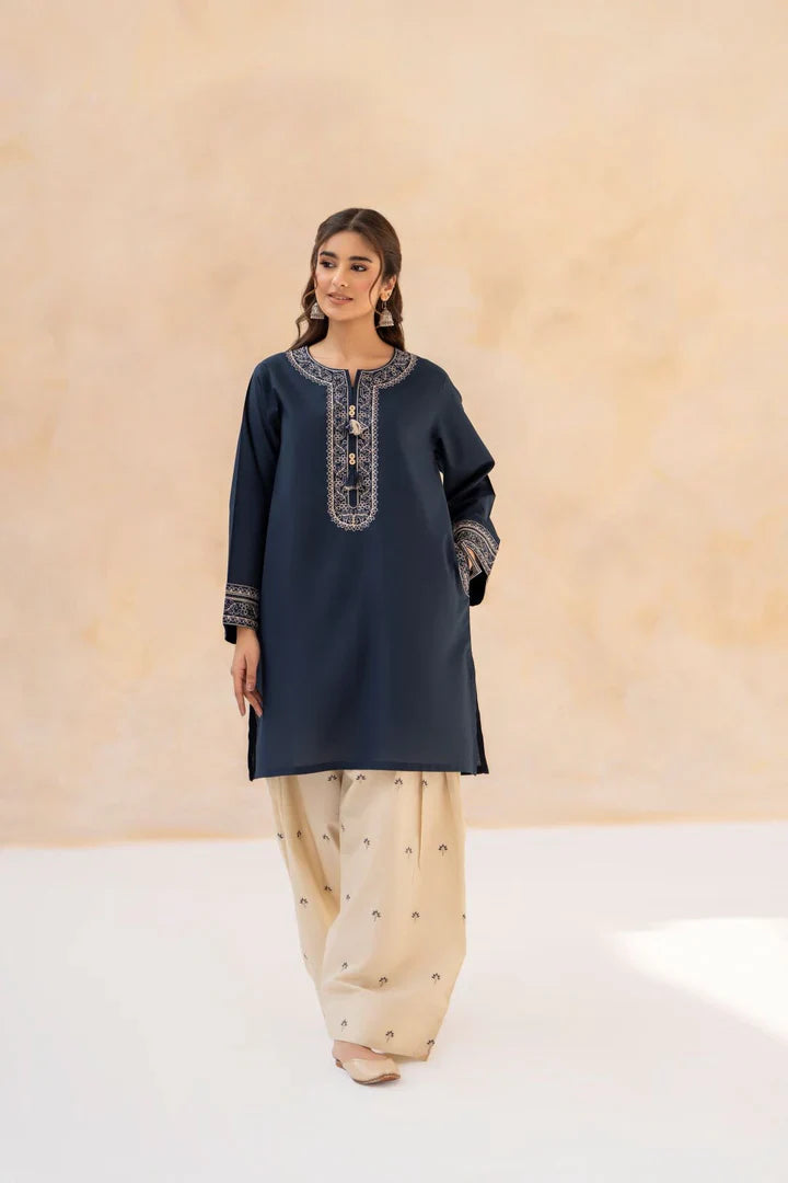 Preetpret 2-Piece Embroidered cotton Festive Kurta Set With Salwar