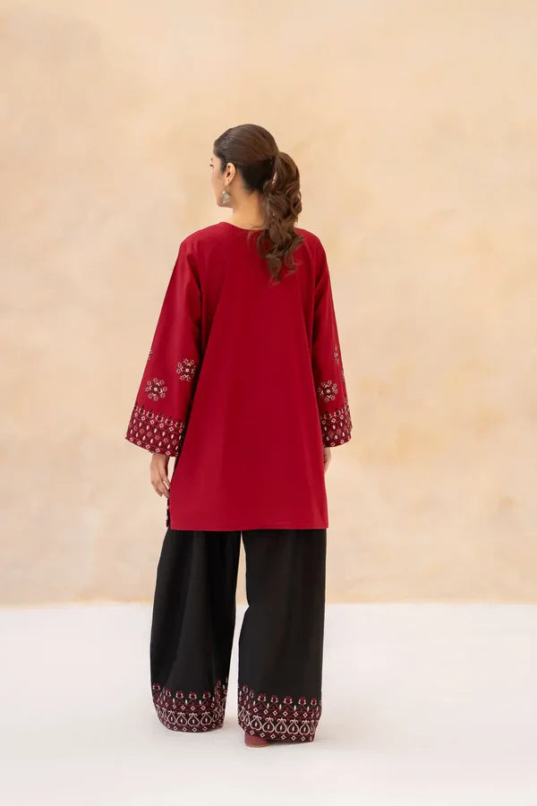 Rang Mahal 2PC – Premium Embroidered Cotton Suit with Farshi Shalwar