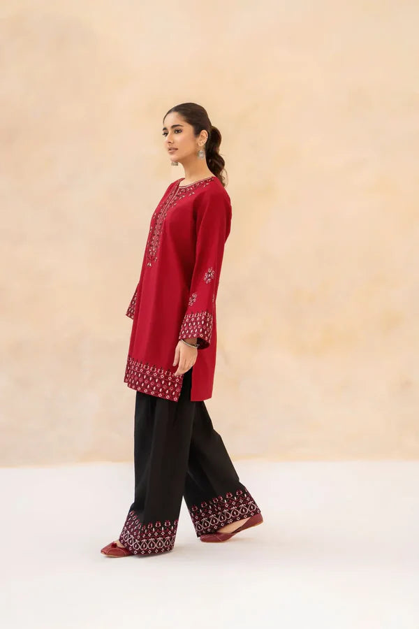 Rang Mahal 2PC – Premium Embroidered Cotton Suit with Farshi Shalwar
