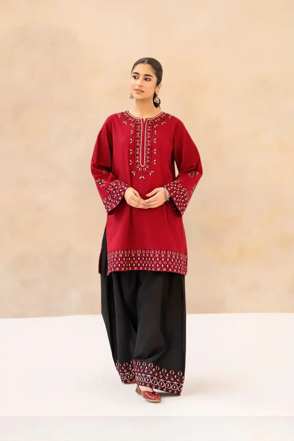 Rang Mahal 2PC – Premium Embroidered Cotton Suit with Farshi Shalwar