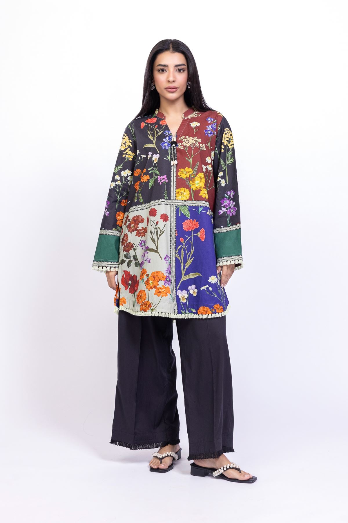 Lush 2PC Printed Poly Lawn Suit