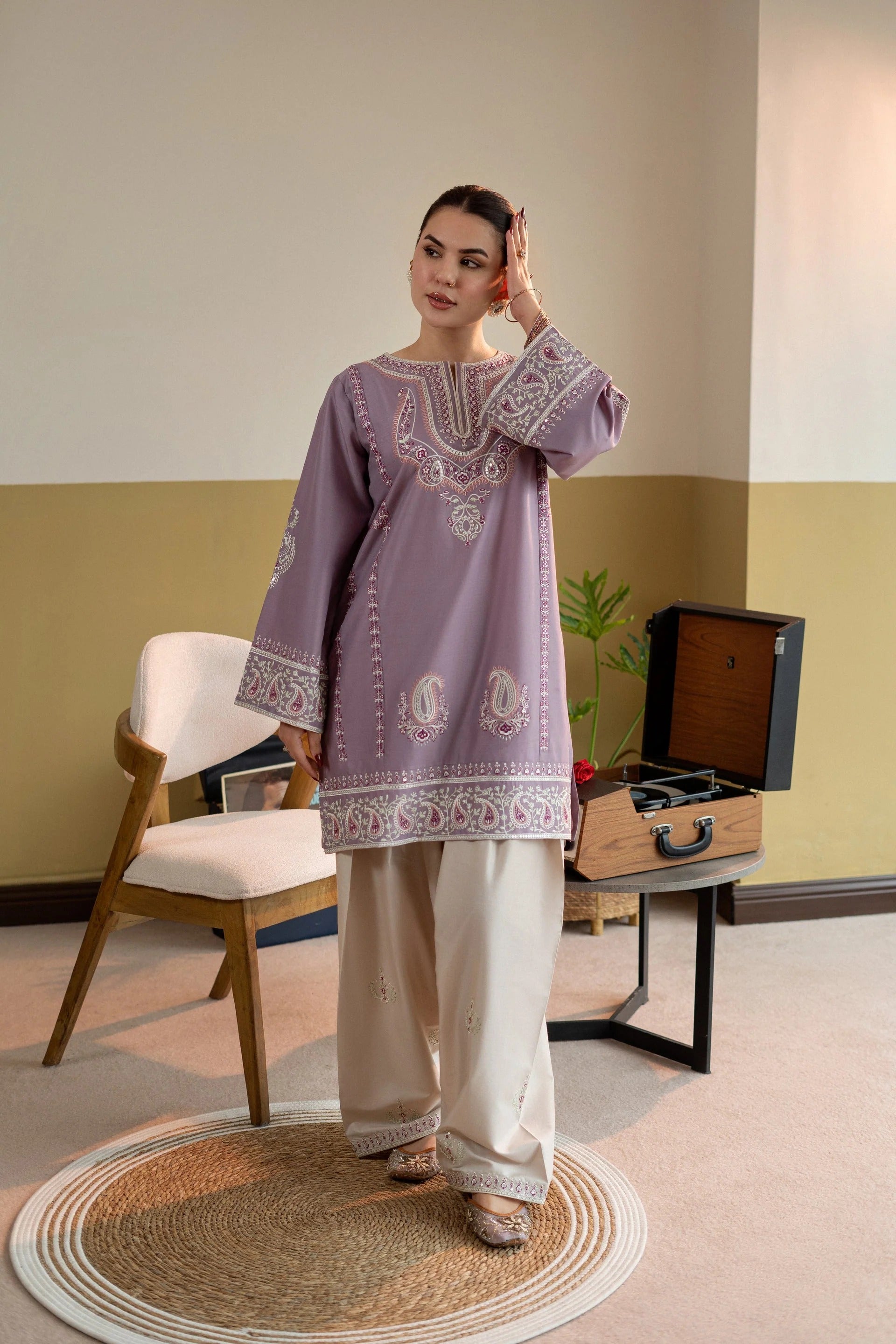 Ayat 2 Piece Lawn Suit | Premium Embroidered Lawn Dress for Women | PoshakPret
