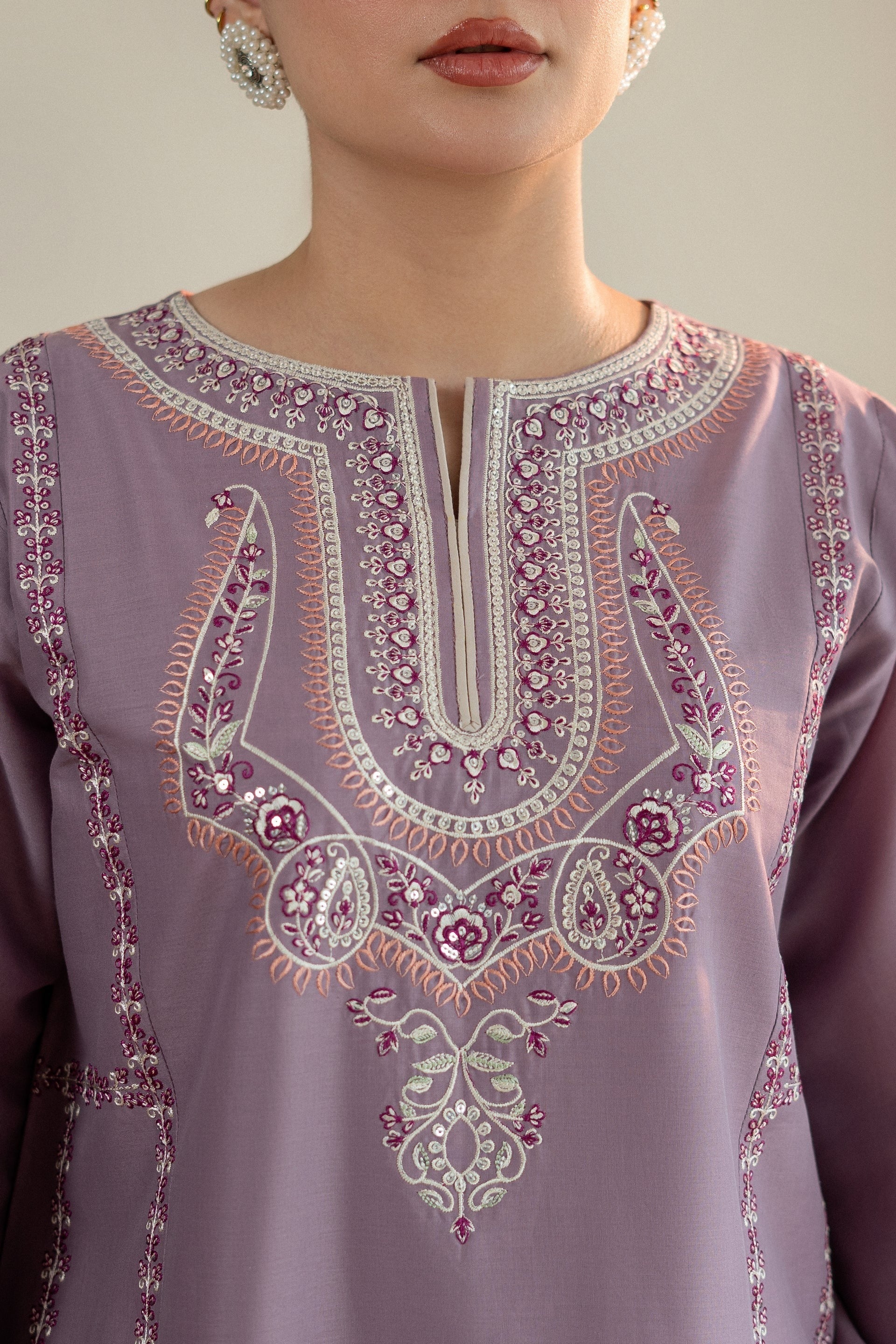 Ayat 2 Piece Lawn Suit | Premium Embroidered Lawn Dress for Women | PoshakPret